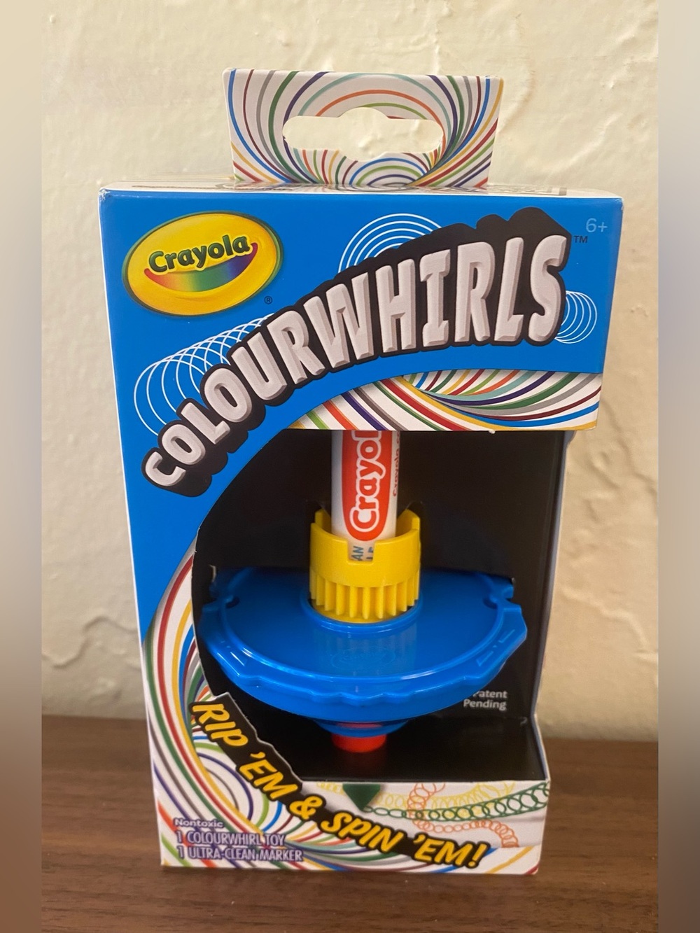 Crayola Colour Whirls Spin Art Toy with Ultra Clean Marker New